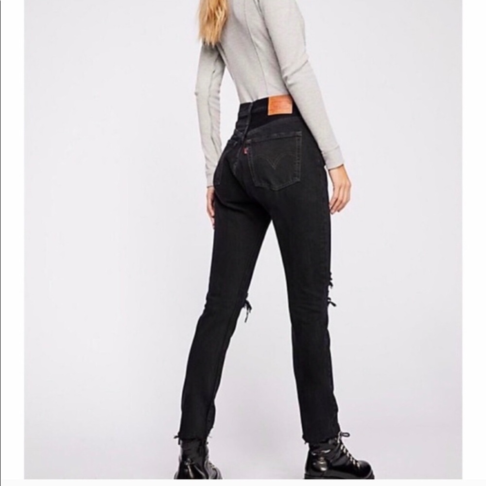 Levis black 501 skinny NWT